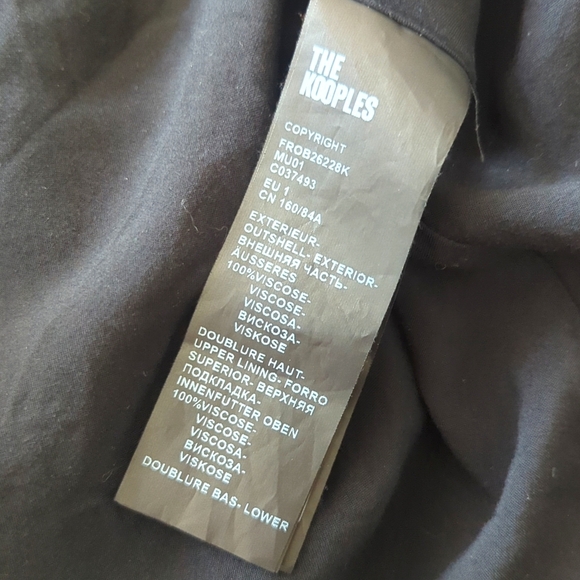 The Kooples Shirt Sleeve Floral Printed Dress - Picture 11 of 12